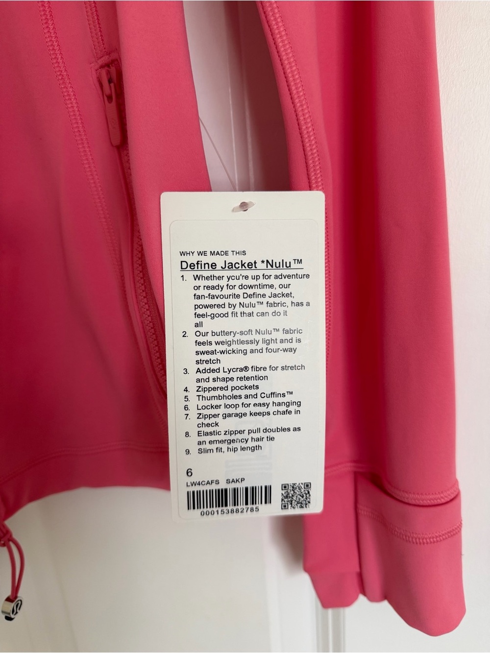 Lululemon define zip size 6 - Picture 2 of 3